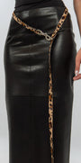 Leopard Ponyhair Extended Leash
