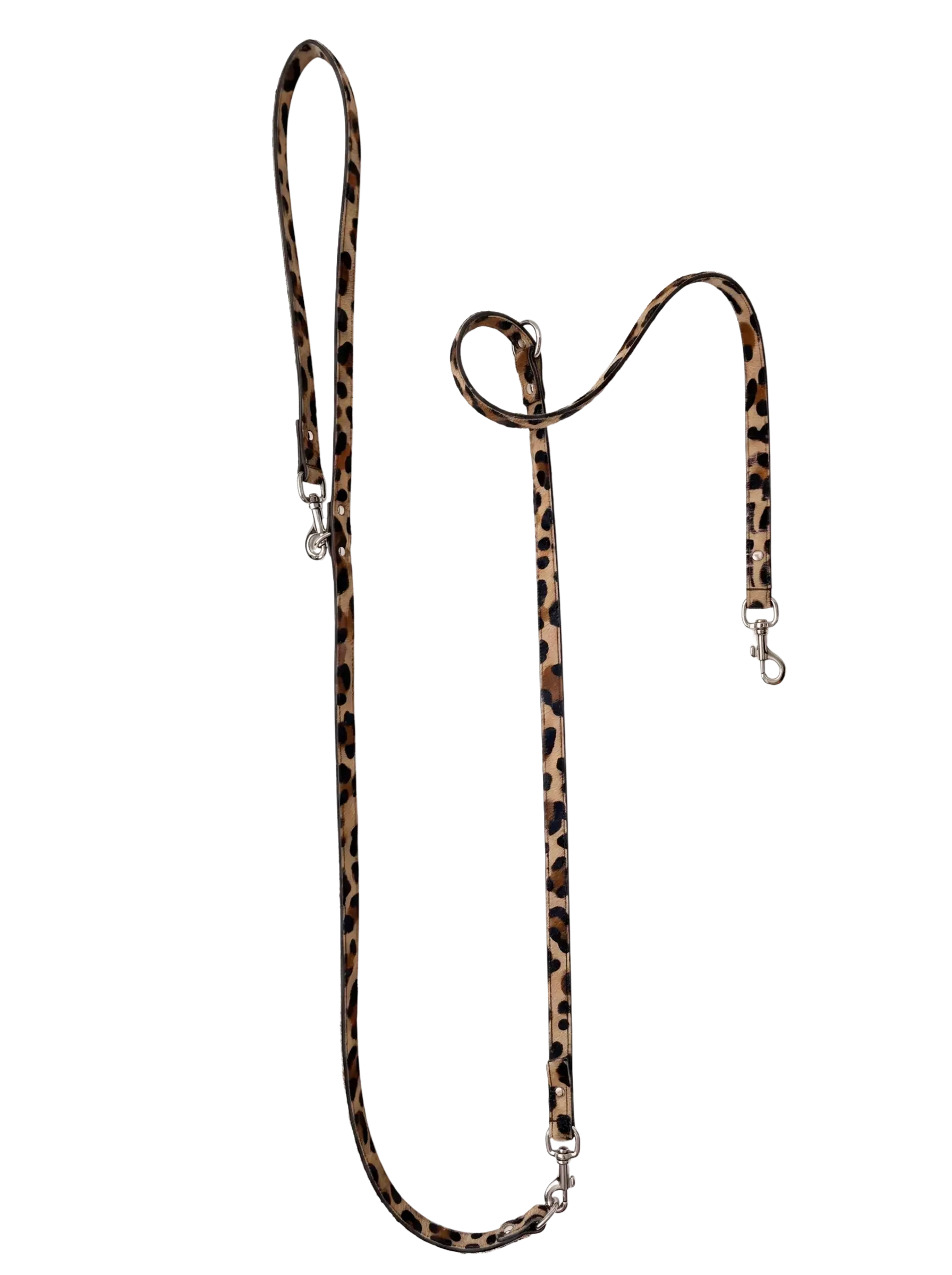 Hands Free Leash Ponyhair Leopard 