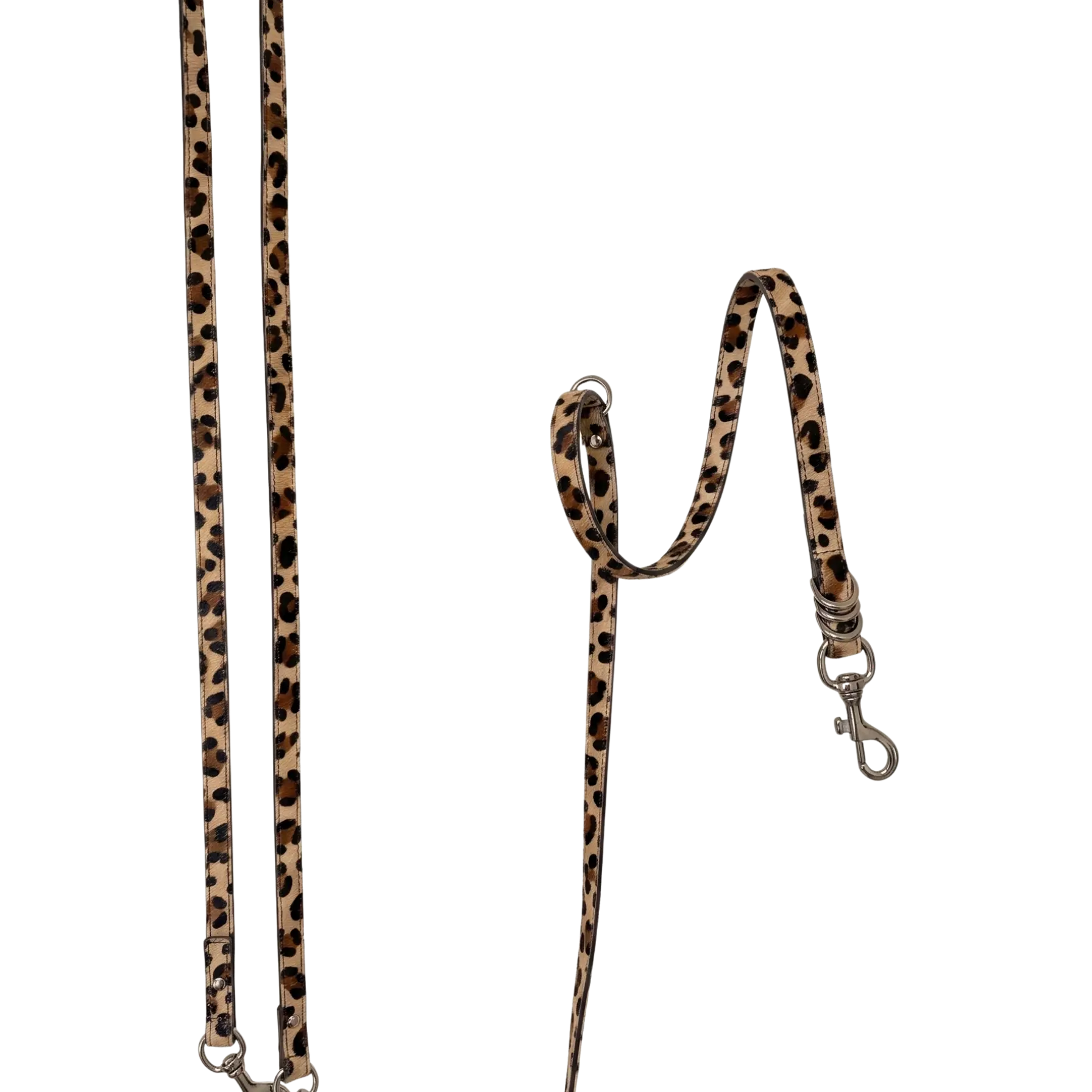 Ponyhair Leopard Italian Leash
