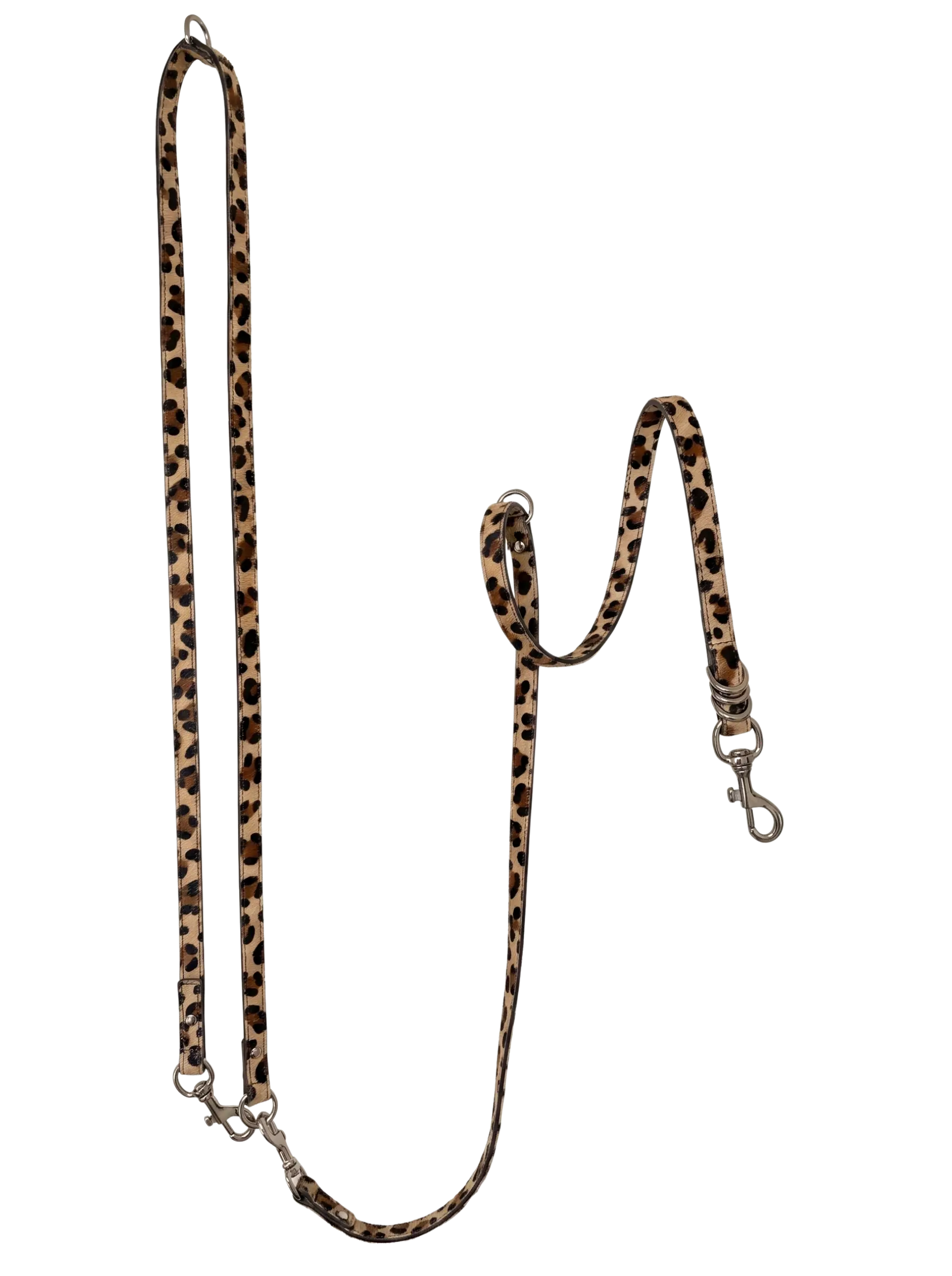 Ponyhair Leopard Italian Leash